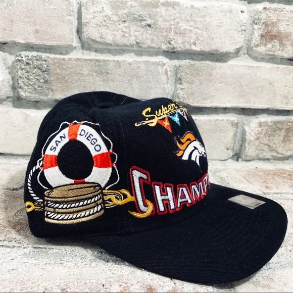 🔥 Vintage NFL Denver Broncos Super Bowl Hat